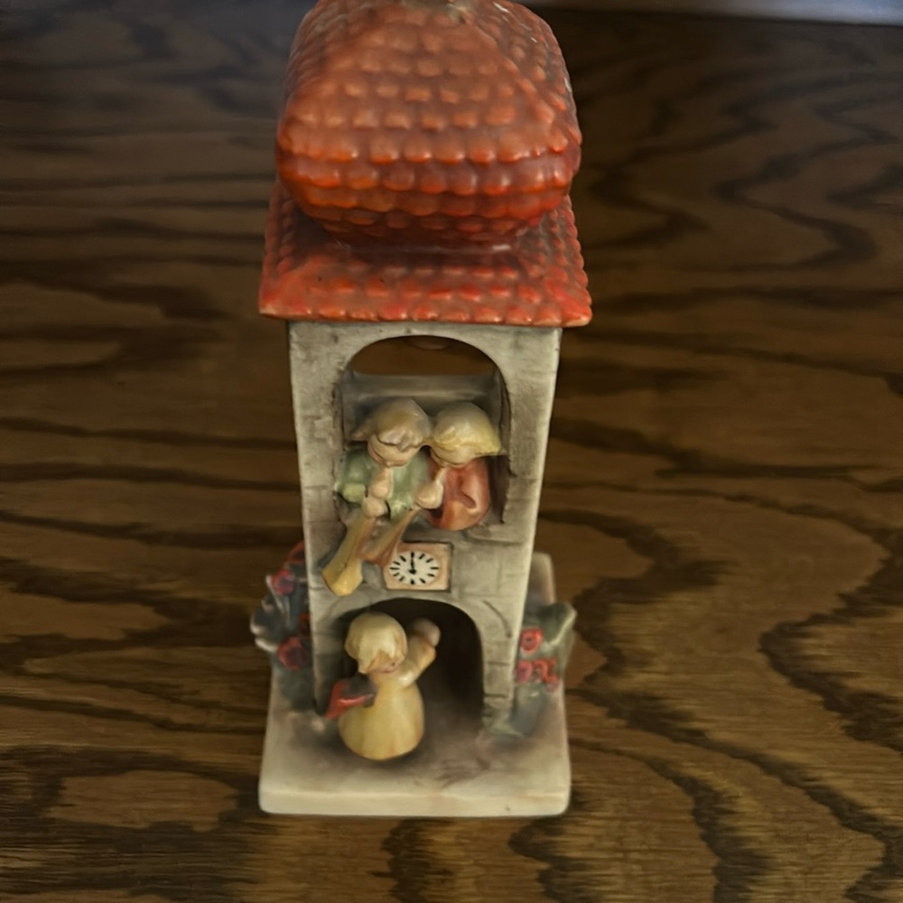 Hummel clock tower figurine